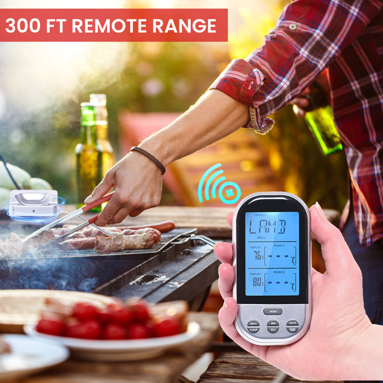 Wireless digital meat clearance thermometer